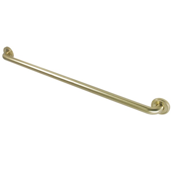 Laurel Contemporary Grab Bar, 39-1/16" L, 17 ga. Brass, Brushed Brass DR814367 - main